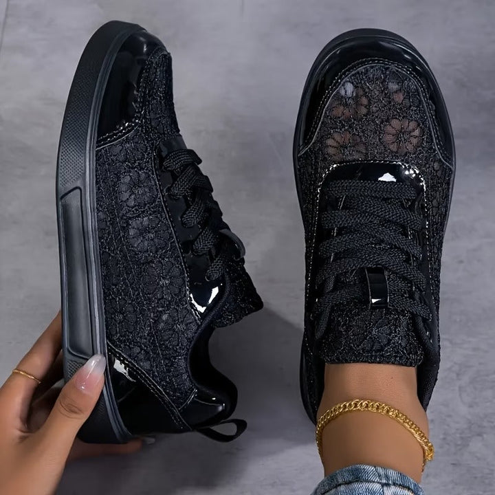 Valentina | Zapatillas de Encaje Floral