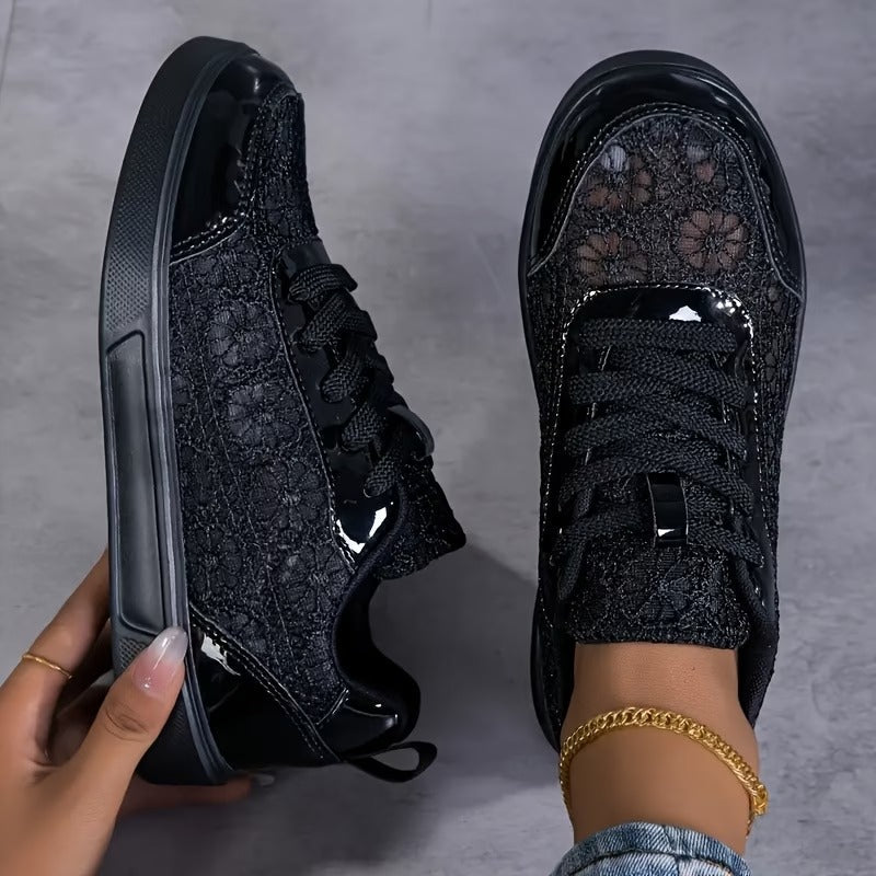 Valentina | Zapatillas de Encaje Floral