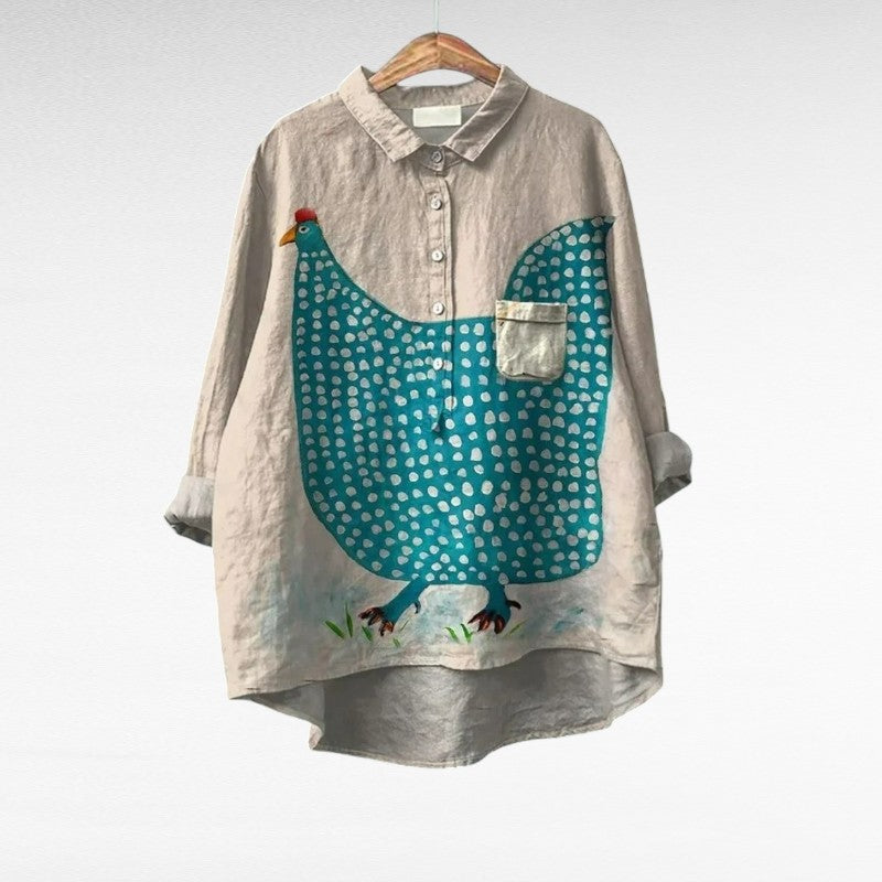 Valentina - Blusa elegante vintage