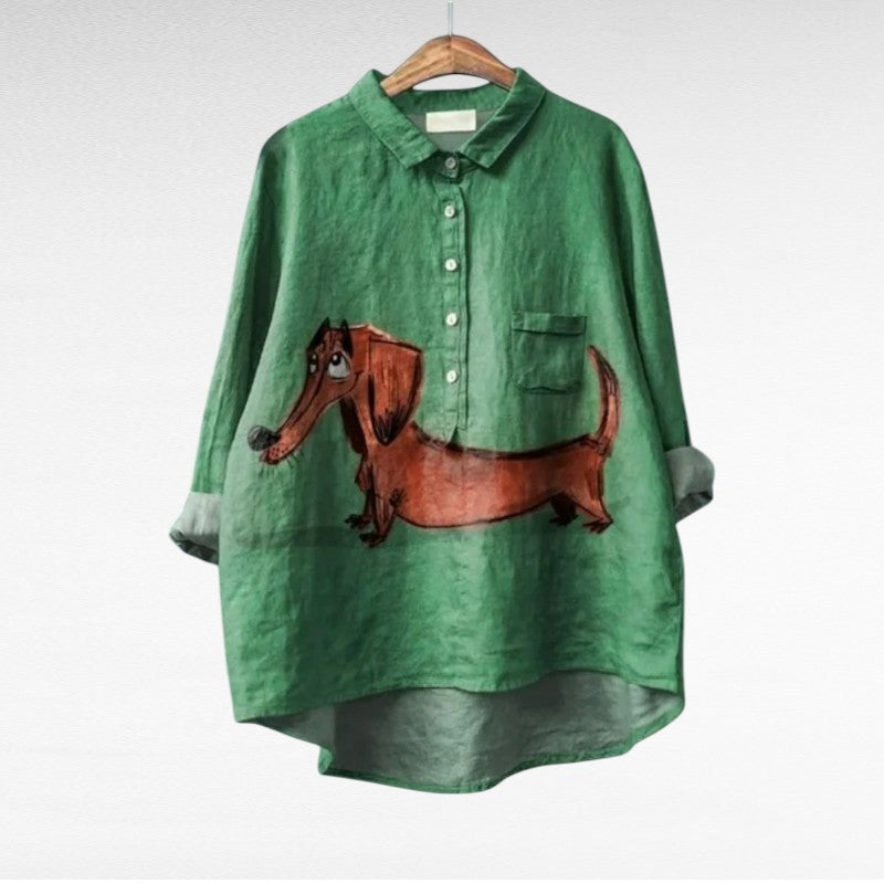 Amalia - Blusa elegante vintage