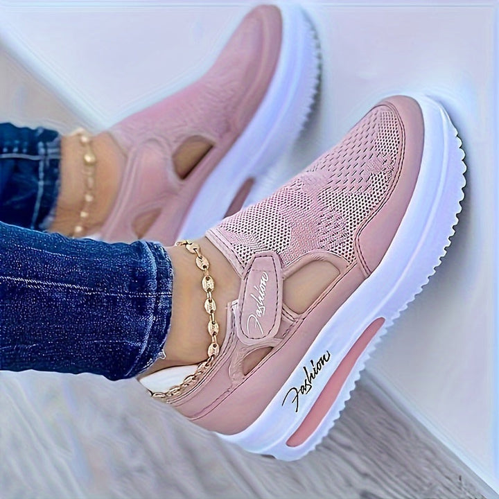 Zapatillas transpirables de fácil puesta con comodidad estable