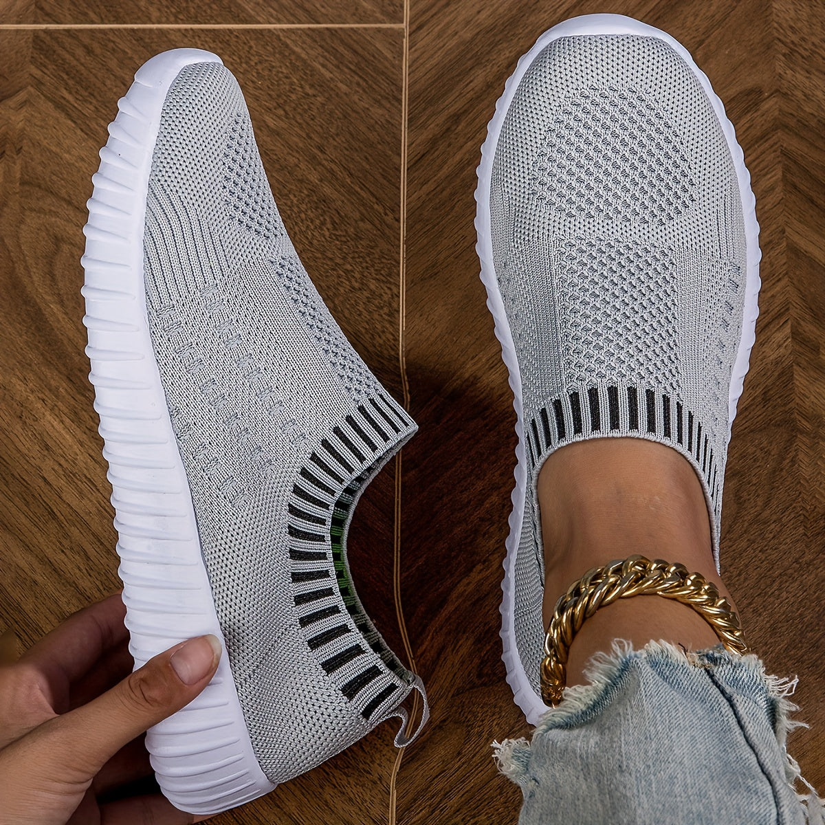Zapatillas de calcetín ultraligeras antideslizantes