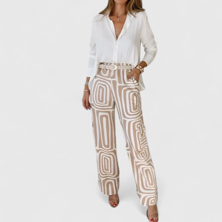 Kira | Conjunto Elegante de Dos Piezas (INCLUYENDO UN CINTURÓN GRATIS)
