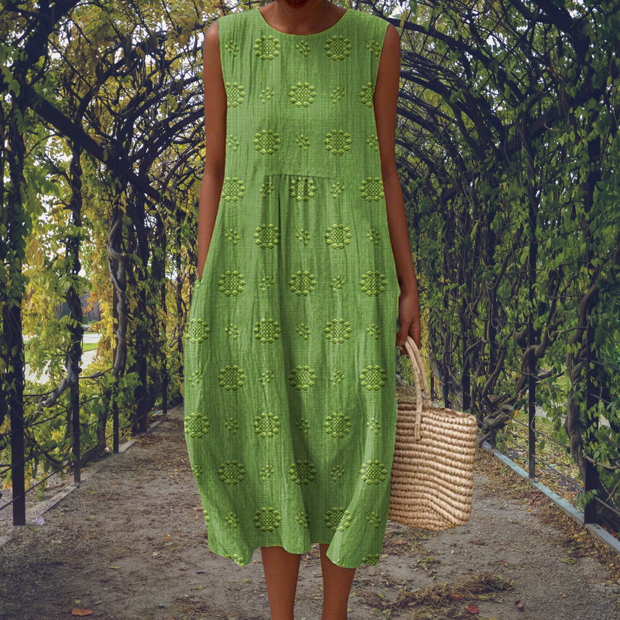 Kira | Vestido elegante sin mangas con bolsillos
