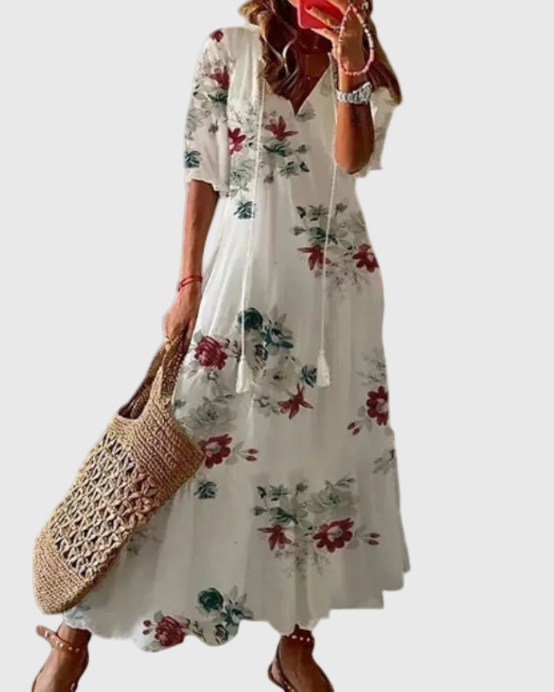 Amalia | Vestido Maxi de Verano Boho Vintage