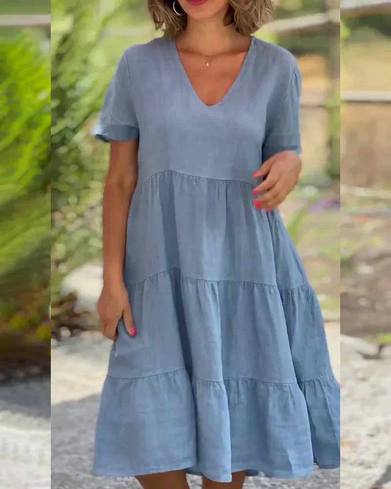 Bexley - Vestido Casual de Verano con Escote en V