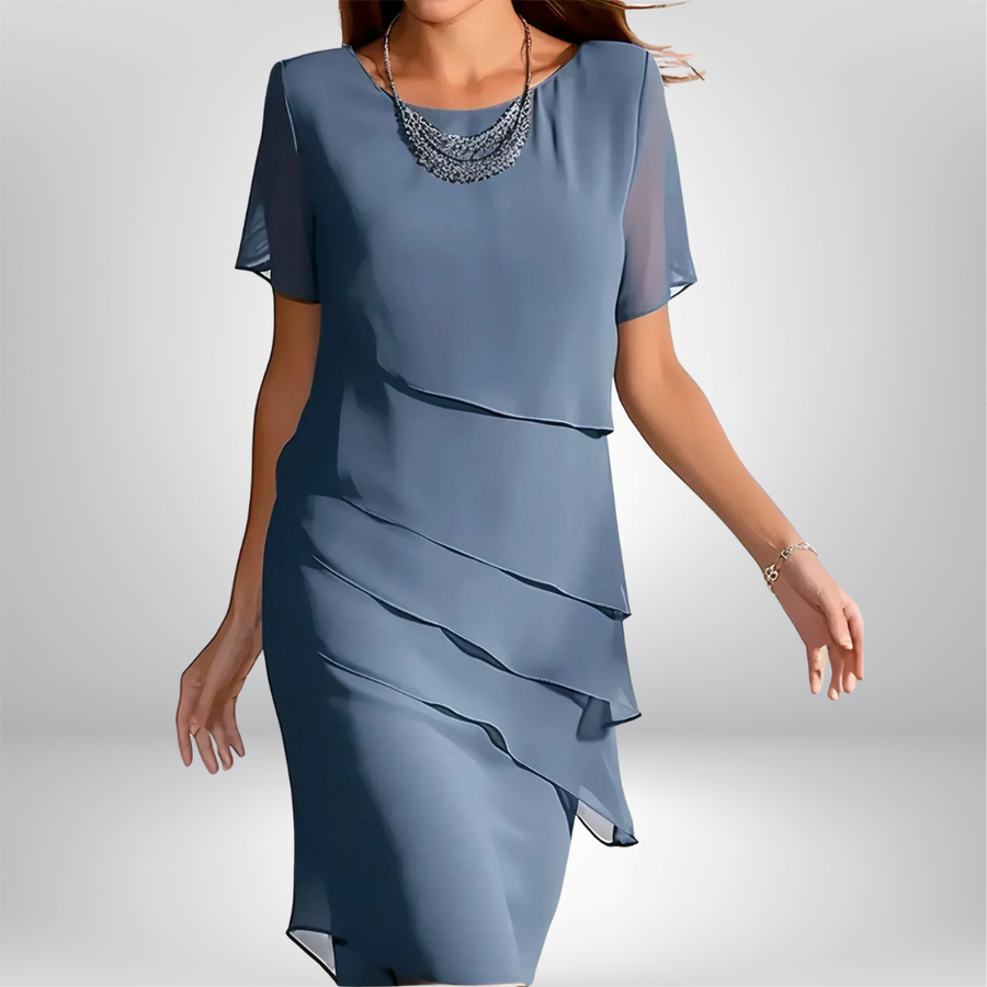 Isla - Vestido Relajado con Capas