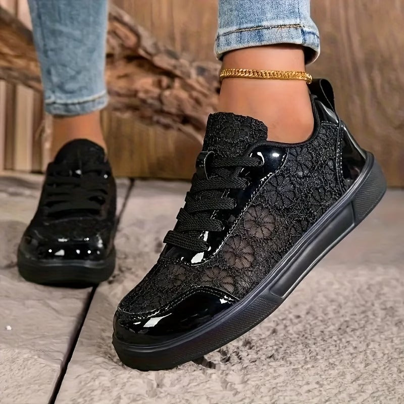 Valentina | Zapatillas de Encaje Floral