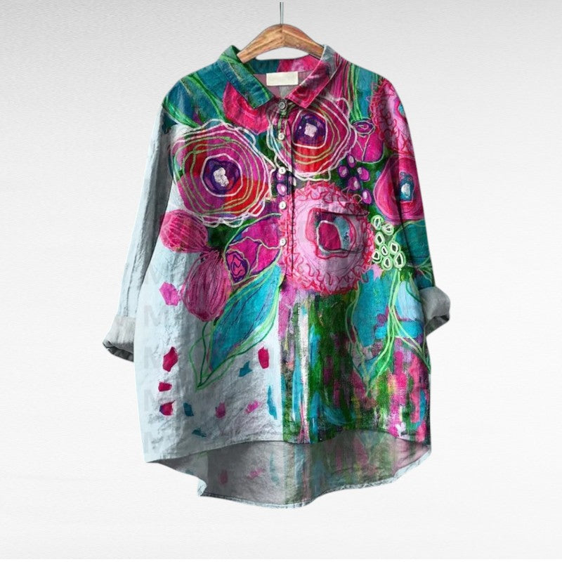 Adriana - Blusa elegante vintage