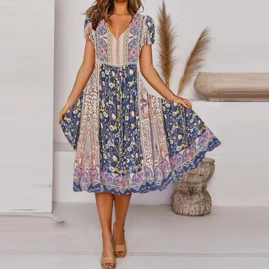 Indira - Vestido Impreso Boho