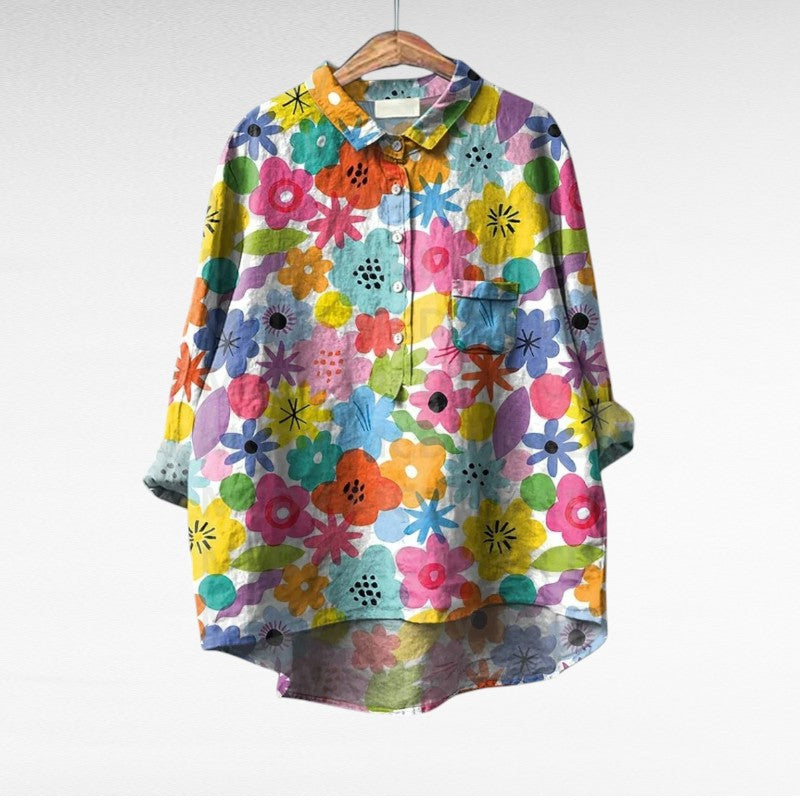 Adriana - Blusa elegante vintage