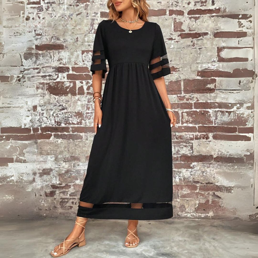 Aubrey™ – Vestido Midi que Acentúa y Suaviza el Abdomen