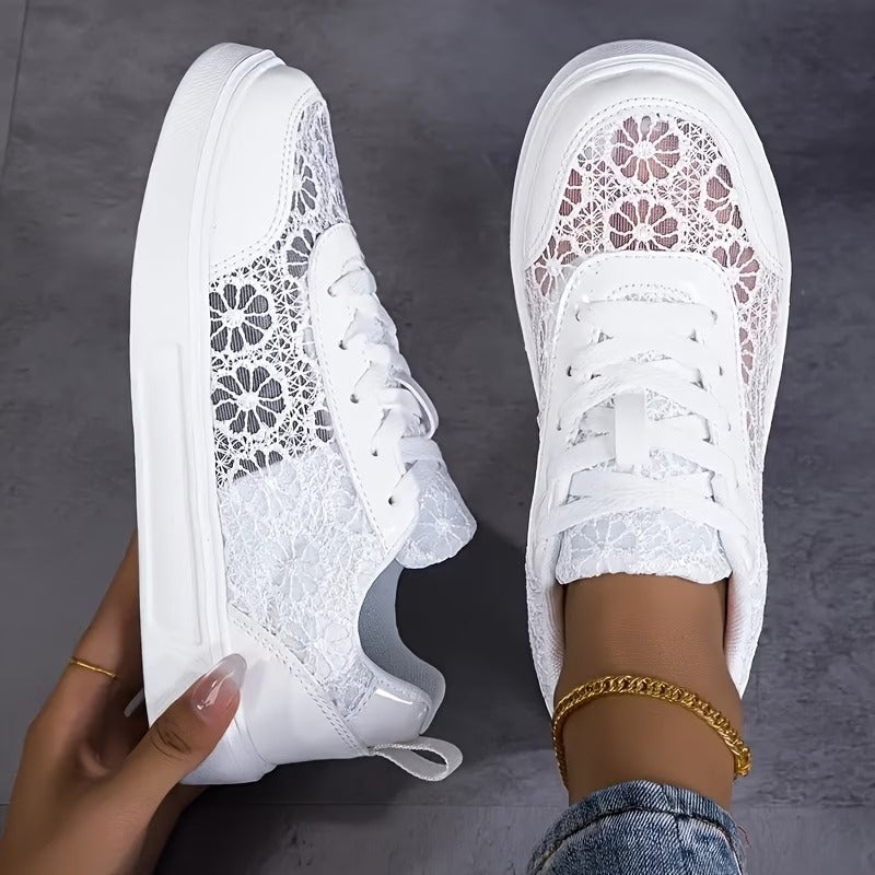 Valentina | Zapatillas de Encaje Floral