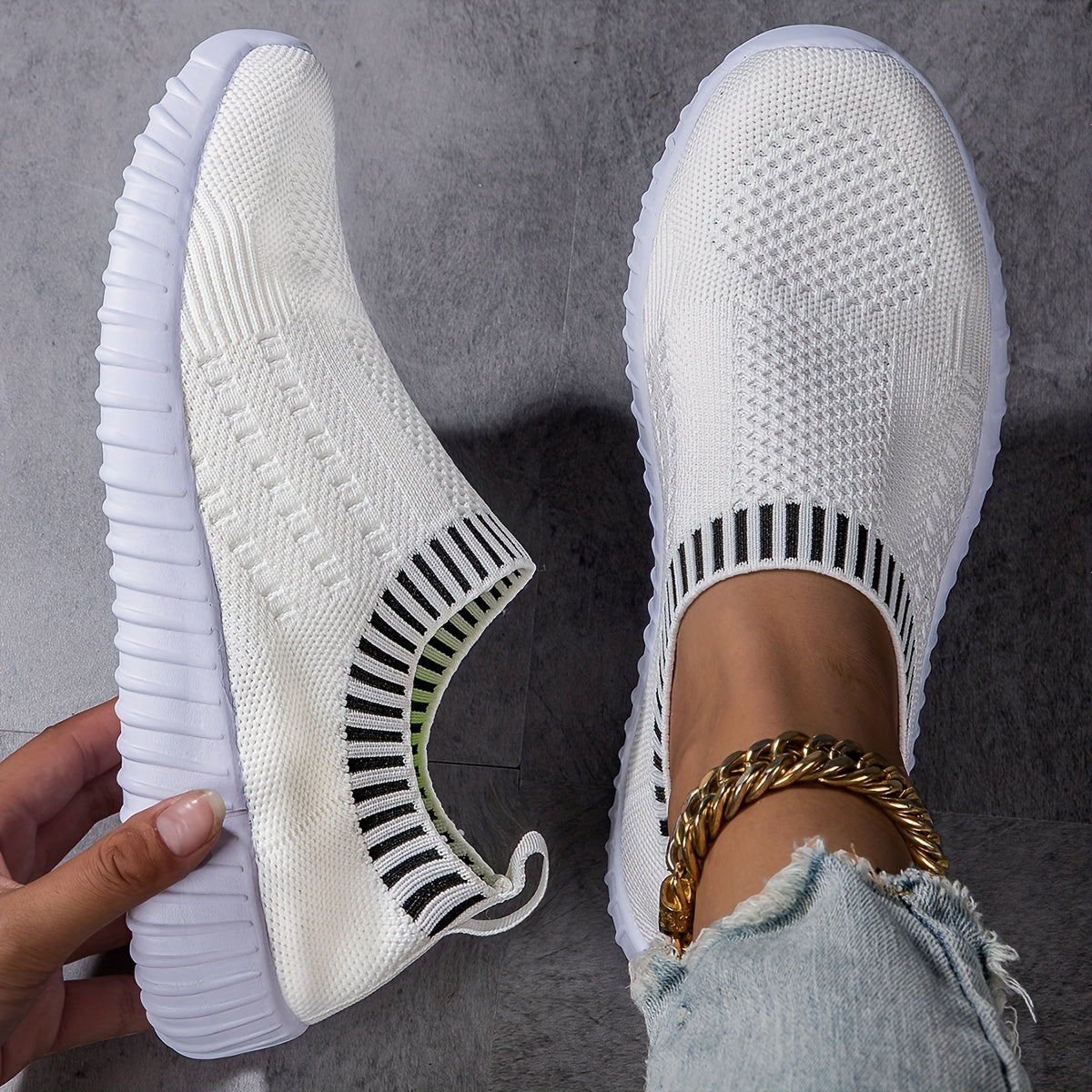 Zapatillas de calcetín ultraligeras antideslizantes