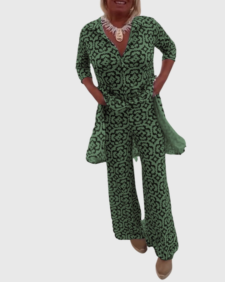 Gabriella™ | Conjunto Elegante Vintage de Dos Piezas