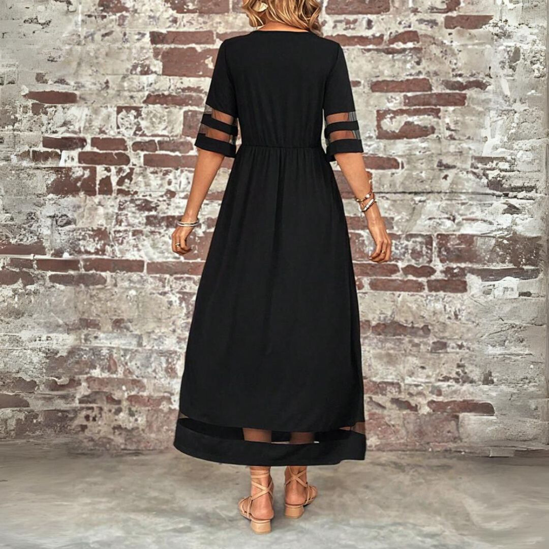 Aubrey™ – Vestido Midi que Acentúa y Suaviza el Abdomen