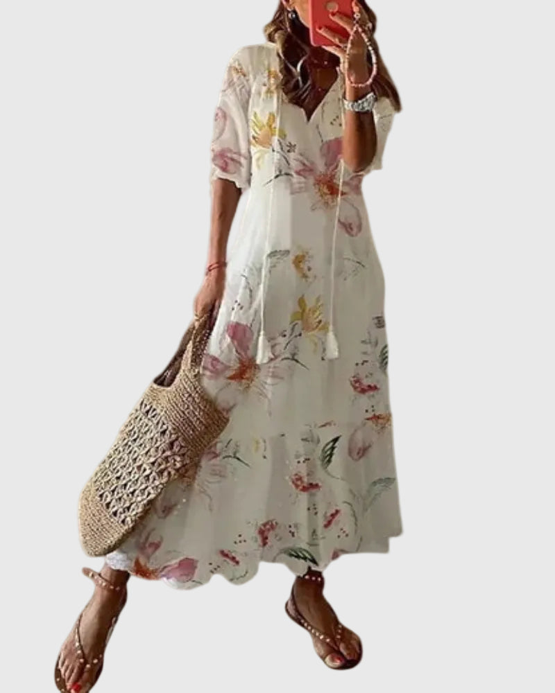 Amalia | Vestido Maxi de Verano Boho Vintage