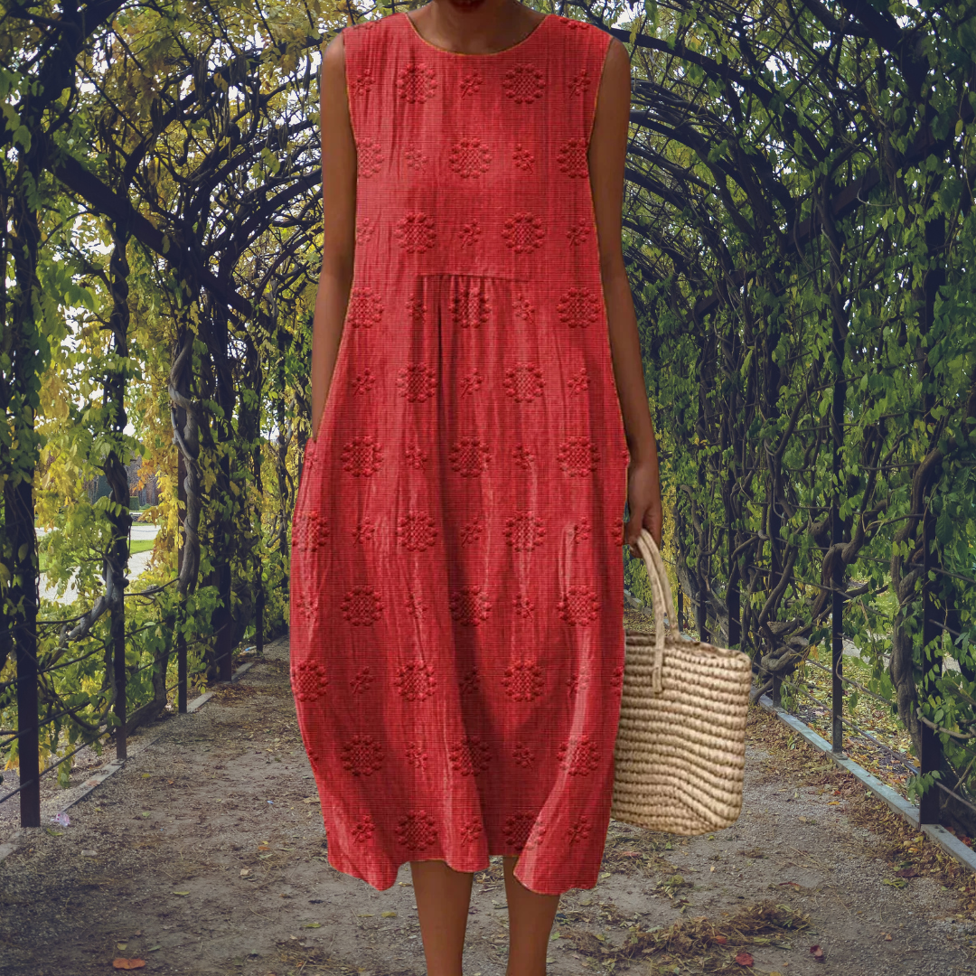 Kira | Vestido elegante sin mangas con bolsillos