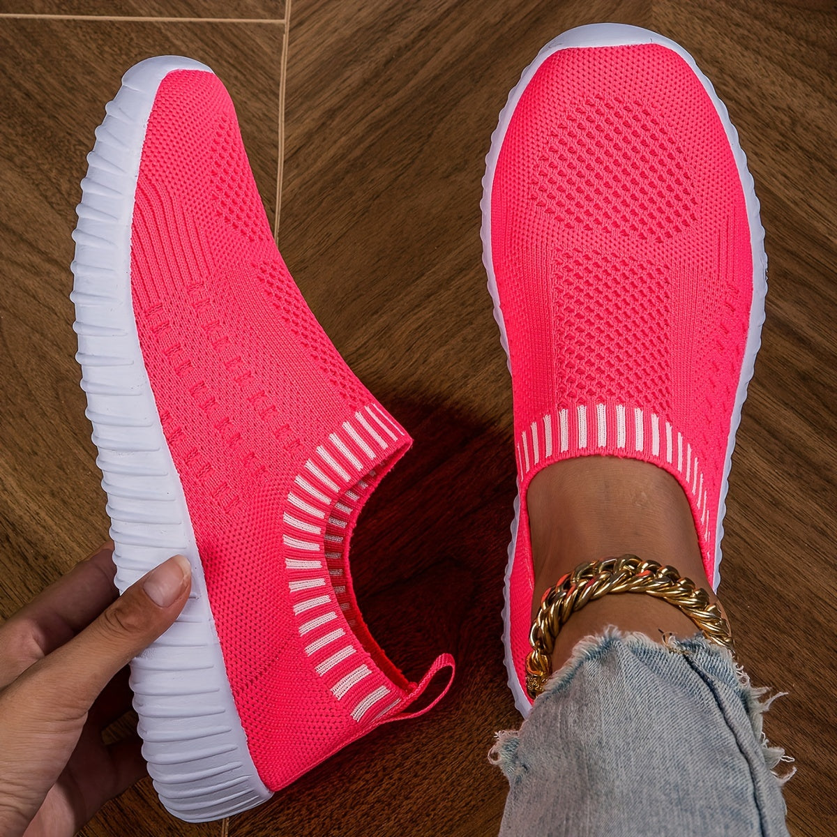 Zapatillas de calcetín ultraligeras antideslizantes