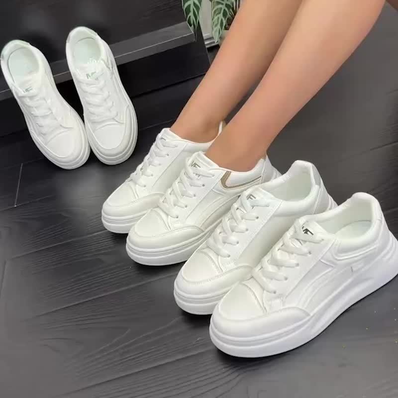 Zapatillas blancas chic confort ligero