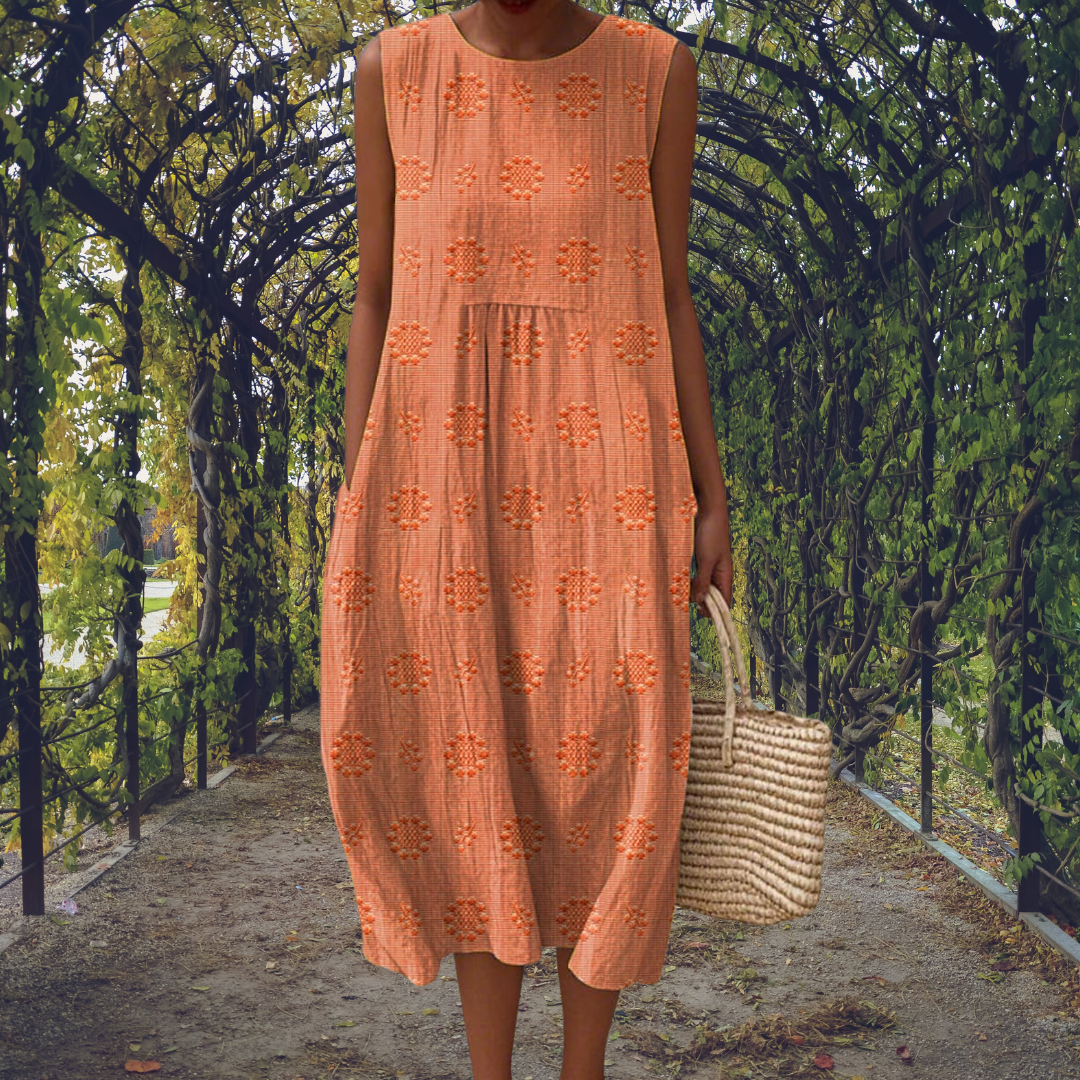 Kira | Vestido elegante sin mangas con bolsillos