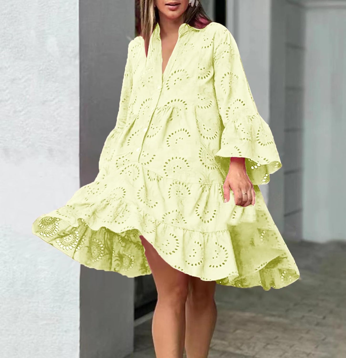 Lydia - Vestido con Ojal