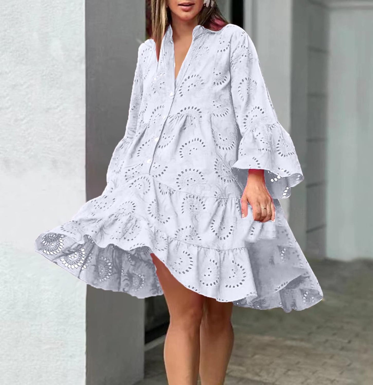Lydia - Vestido con Ojal