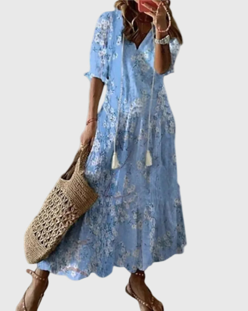 Amalia | Vestido Maxi de Verano Boho Vintage