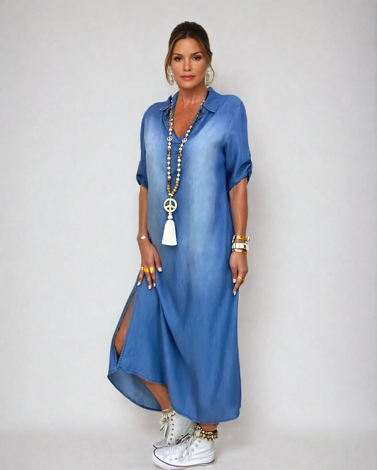 Ibiza - Vestido Maxi De Ganga