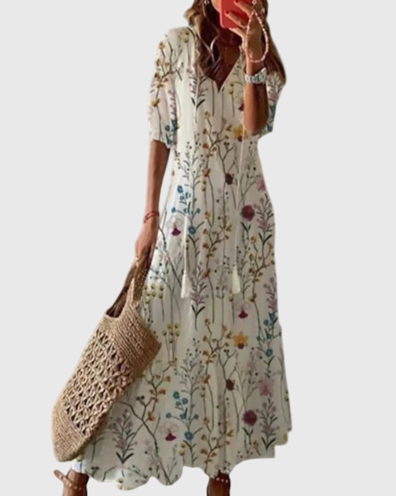 Amalia | Vestido Maxi de Verano Boho Vintage