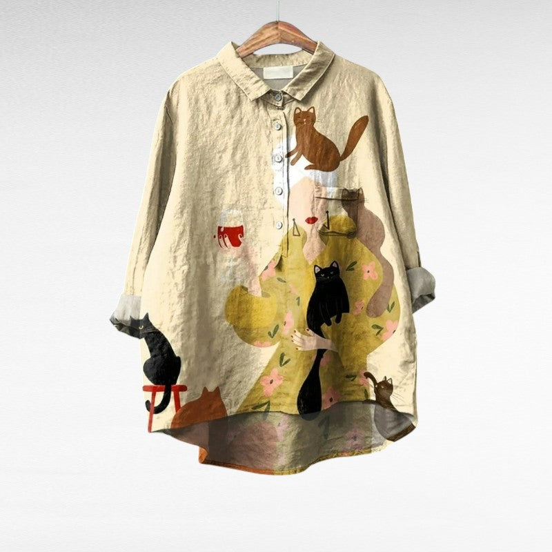 Paloma - Blusa elegante vintage