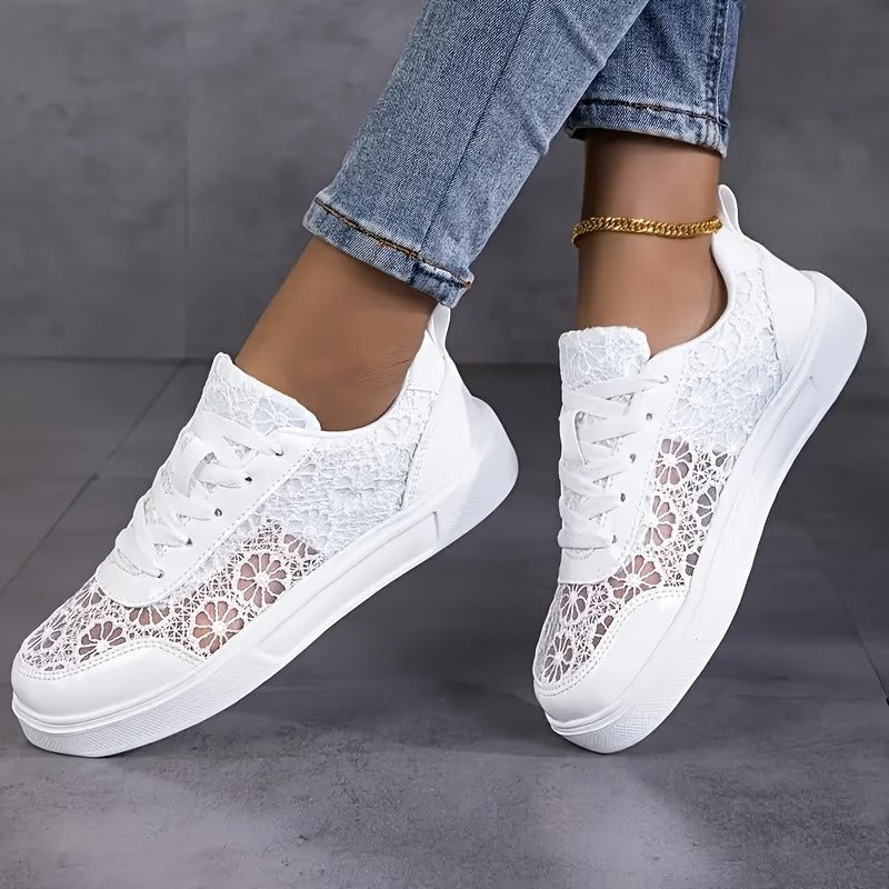 Valentina | Zapatillas de Encaje Floral