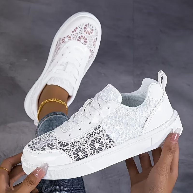 Valentina | Zapatillas de Encaje Floral
