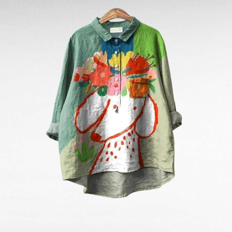 Querida - Blusa elegante vintage