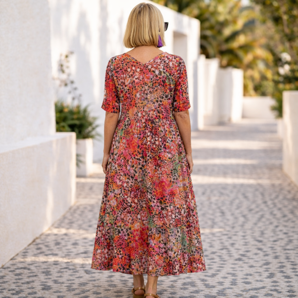 Joan | Vestido midi floral