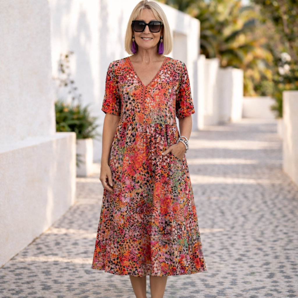 Joan | Vestido midi floral