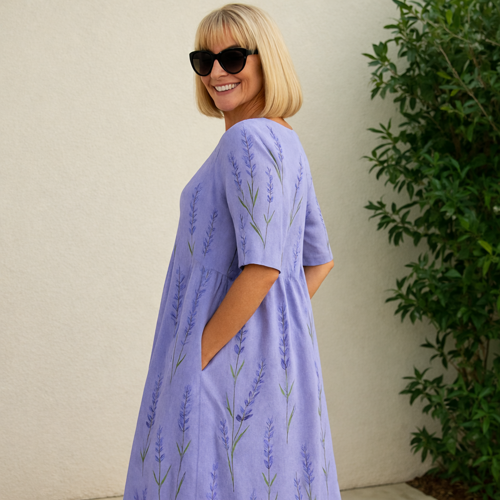 Lily | Vestido midi - Comodidad sin esfuerzo