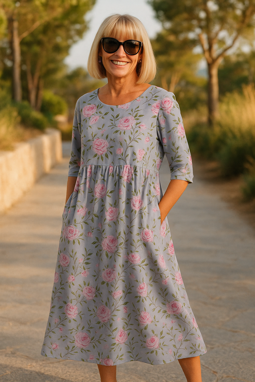 Lily | Vestido midi - Comodidad sin esfuerzo