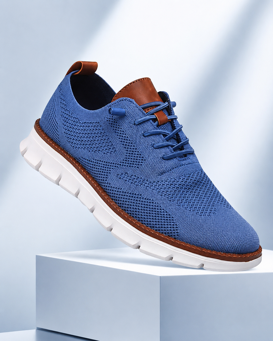Zapatos Transpirables Ultracomfort: Azul-blanco