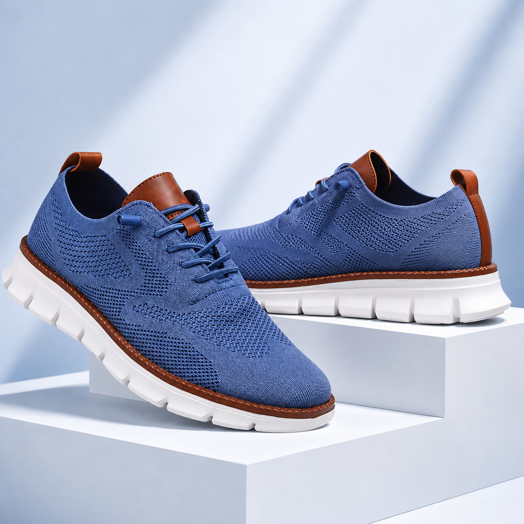 Zapatos Transpirables Ultracomfort: Azul-blanco
