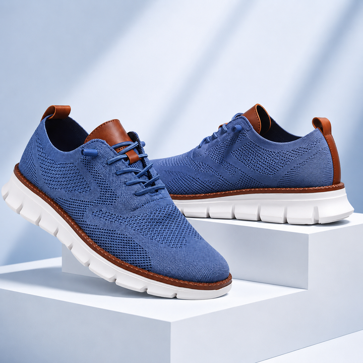 Zapatos Transpirables Ultracomfort: Azul-blanco