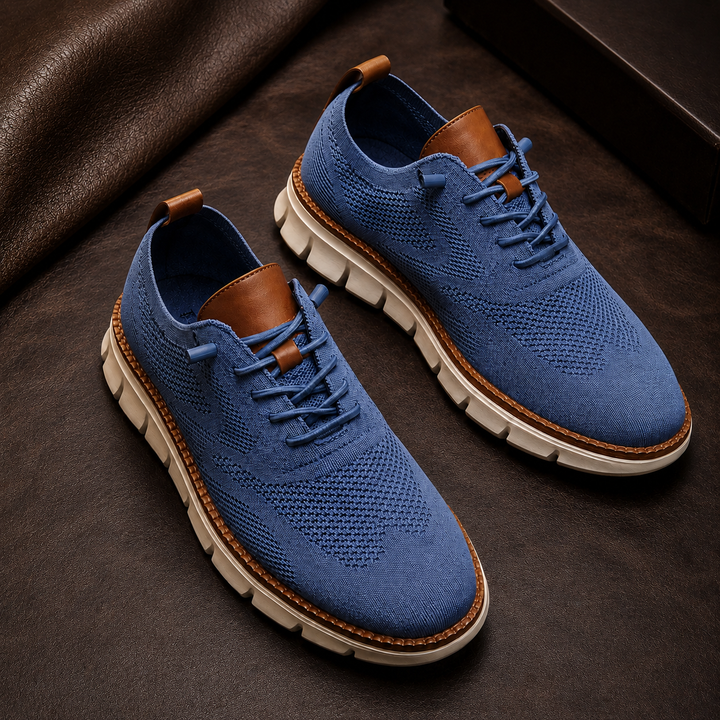 Zapatos Transpirables Ultracomfort: Azul-blanco