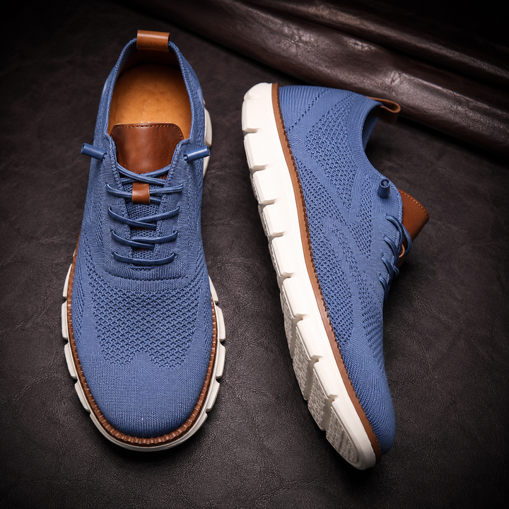 Zapatos Transpirables Ultracomfort: Azul-blanco