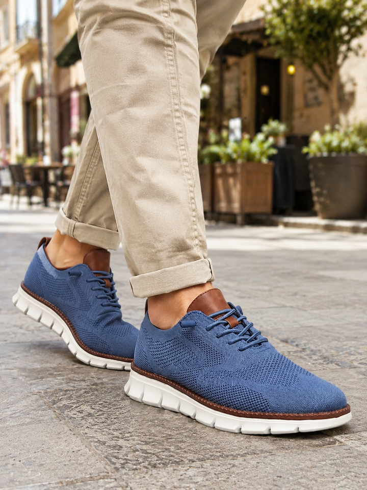 Zapatos Transpirables Ultracomfort: Azul-blanco