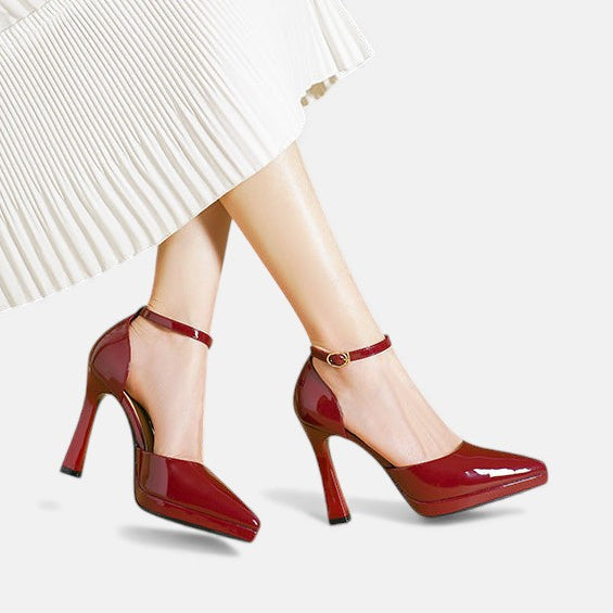 Evette Tacones de Cuero