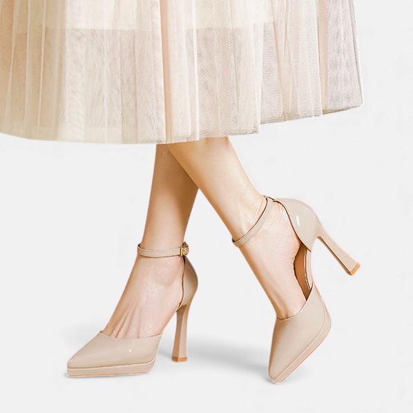 Evette Tacones de Cuero