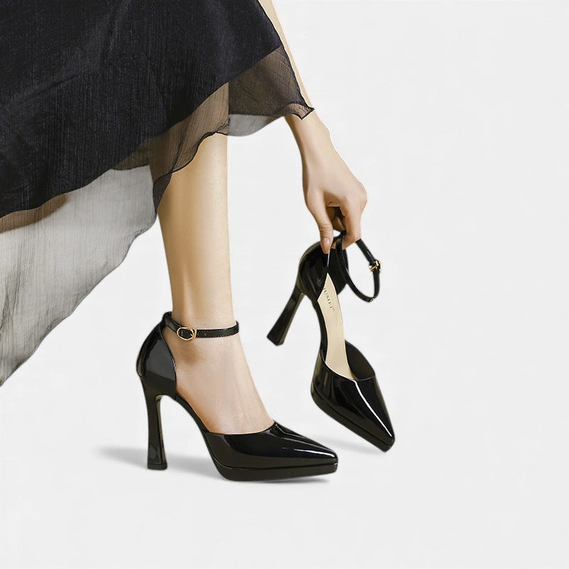 Evette Tacones de Cuero