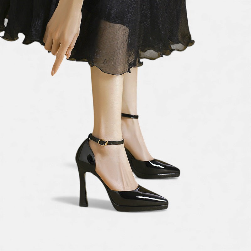 Evette Tacones de Cuero