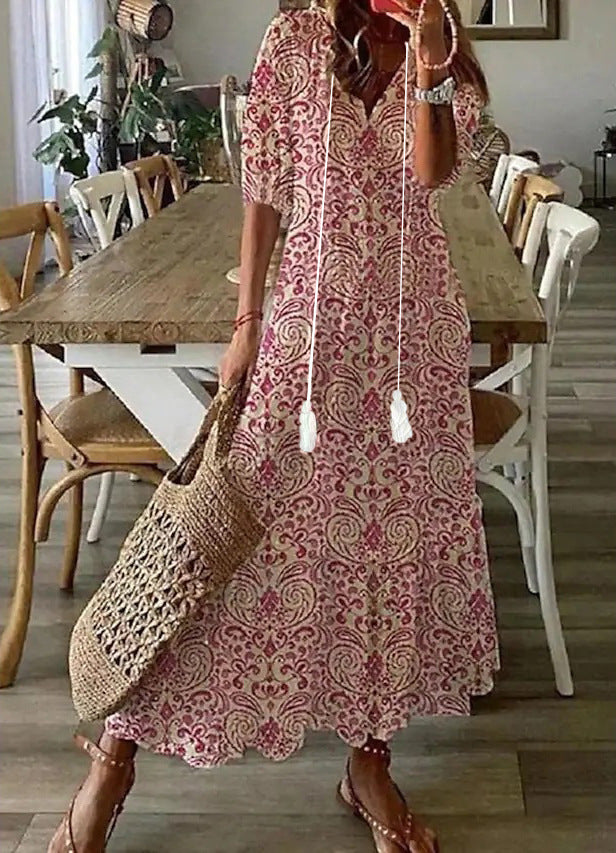 Amalia | Vestido Maxi de Verano Boho Vintage