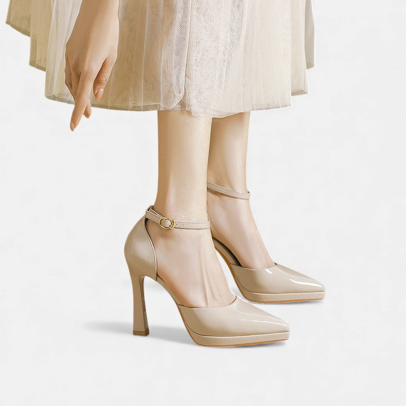 Evette Tacones de Cuero